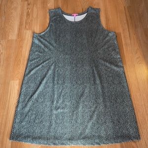 Woman Within 3x Houndstooth Pattern Dress